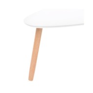 Ensemble de tables basses 2 pcs Bois de pin massif Blanc