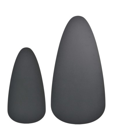 Ensemble de tables basses 2 pcs Bois de pin massif Noir