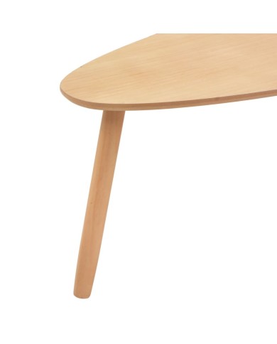 Ensemble de tables basses 2 pcs Bois de pin massif Marron