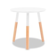 Ensemble de tables d'appoint 2 pcs Bois de pin massif Blanc 