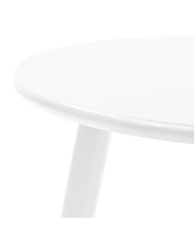 Ensemble de tables d'appoint 2 pcs Bois de pin massif Blanc 