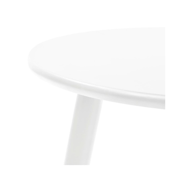 Ensemble de tables d'appoint 2 pcs Bois de pin massif Blanc 