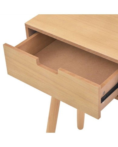 Table console Bois de pin massif 80 x 30 x 72 cm Marron