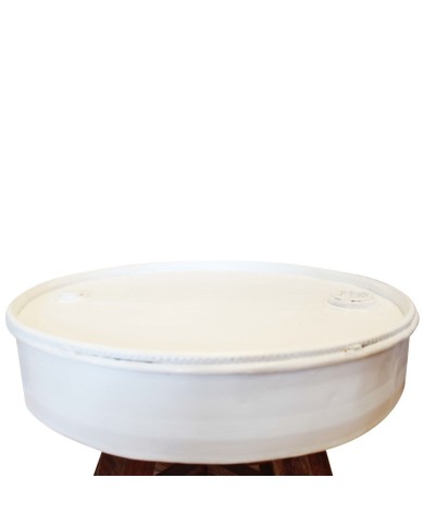 Table basse Bois de récupération massif 60 x 45 cm Blanc 