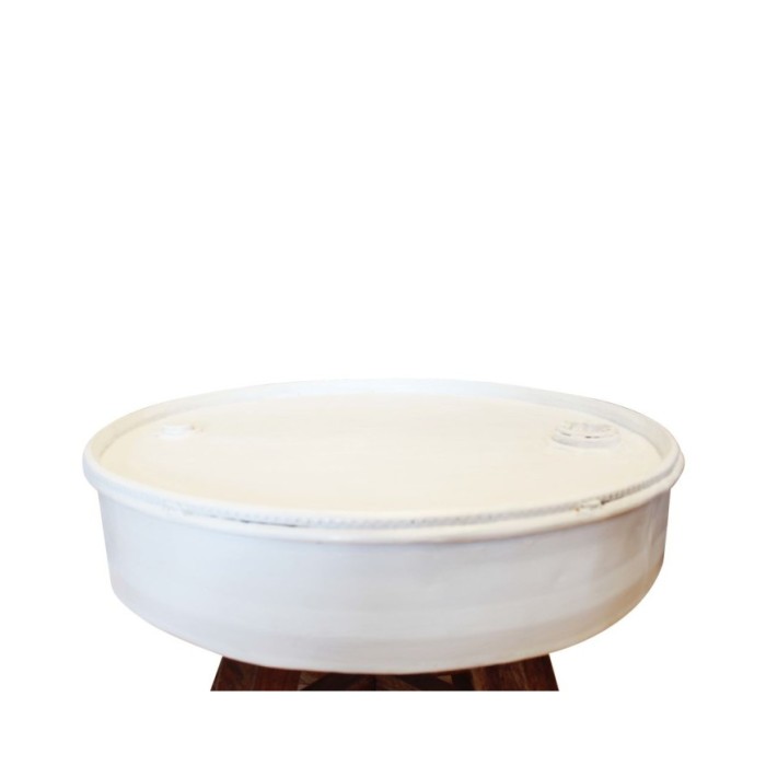 Table basse Bois de récupération massif 60 x 45 cm Blanc 