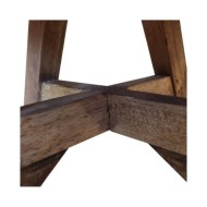 Table basse Bois de récupération massif 60 x 45 cm Blanc 