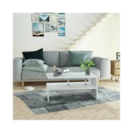 Table basse Bois d'ingénierie 90x59x42 cm Blanc
