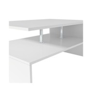 Table basse Bois d'ingénierie 90x59x42 cm Blanc
