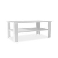 Table basse en aggloméré 100 x 59 x 42 cm Blanc