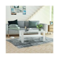 Table basse en aggloméré 100 x 59 x 42 cm Blanc