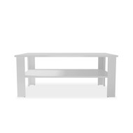 Table basse en aggloméré 100 x 59 x 42 cm Blanc