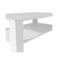 Table basse en aggloméré 100 x 59 x 42 cm Blanc