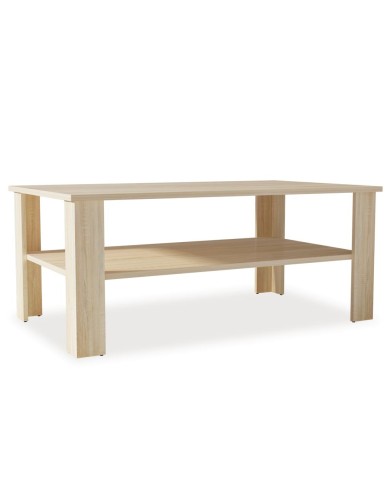 Table basse en aggloméré 100 x 59 x 42 cm Chêne 