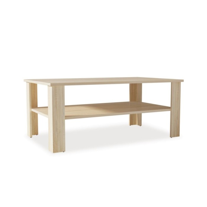 Table basse en aggloméré 100 x 59 x 42 cm Chêne 