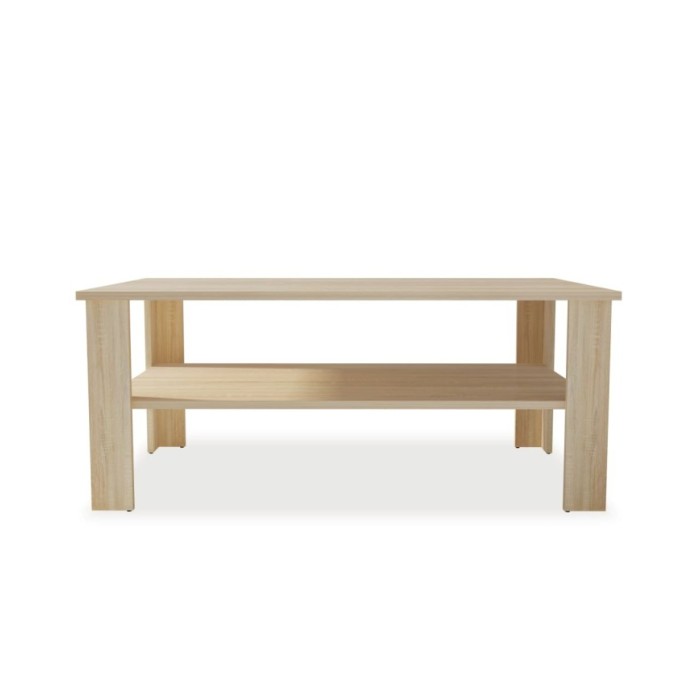 Table basse en aggloméré 100 x 59 x 42 cm Chêne 