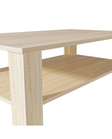 Table basse en aggloméré 100 x 59 x 42 cm Chêne 