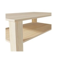 Table basse en aggloméré 100 x 59 x 42 cm Chêne 