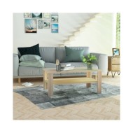 Table basse en aggloméré 100 x 59 x 42 cm Chêne 