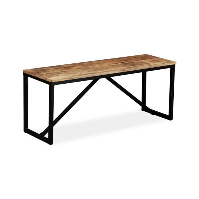 Banc 110 x 35 x 45 cm Bois de manguier massif