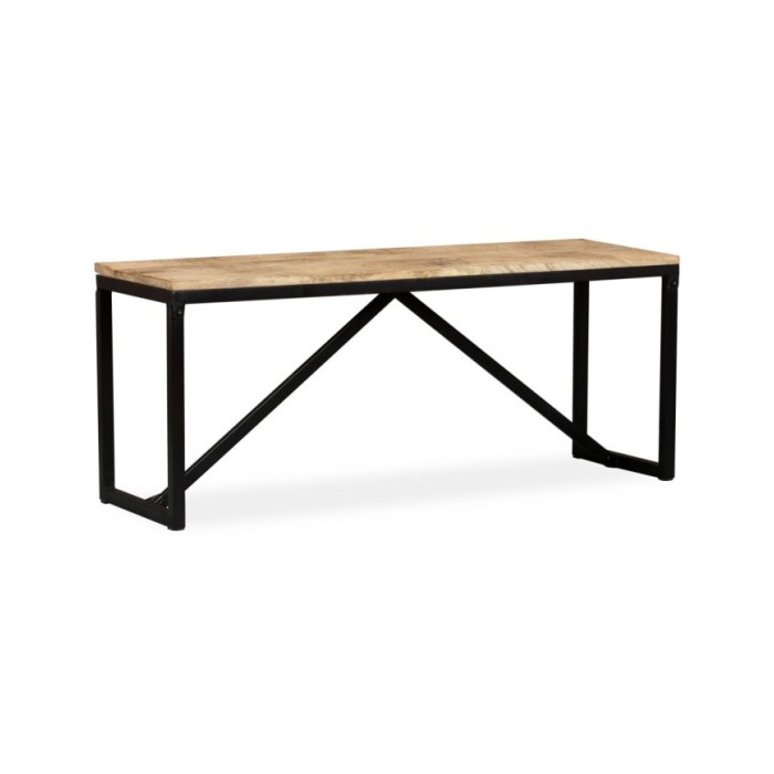 Banc 110 x 35 x 45 cm Bois de manguier massif