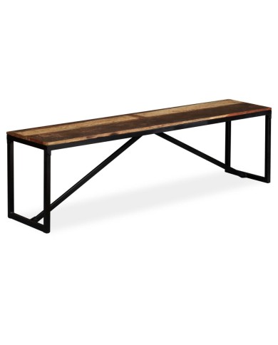 Banc Bois de récupération massif 160 x 35 x 45 cm