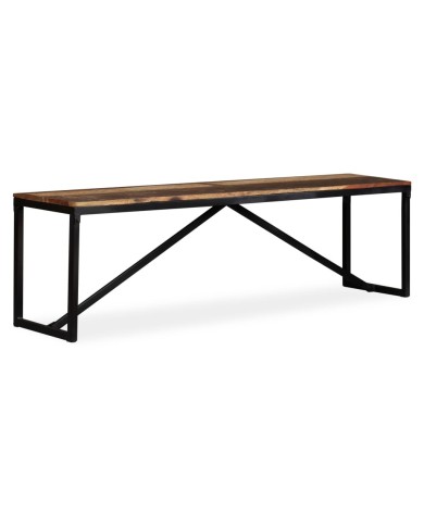 Banc Bois de récupération massif 160 x 35 x 45 cm