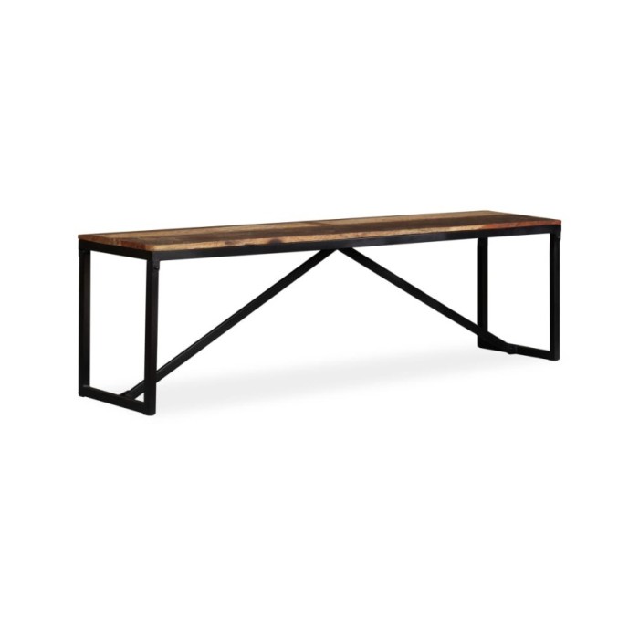 Banc Bois de récupération massif 160 x 35 x 45 cm