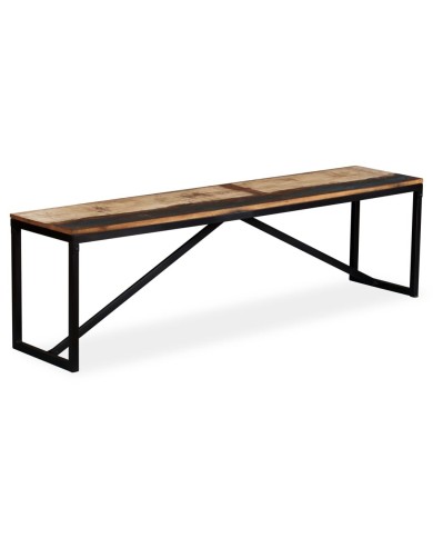 Banc Bois de récupération massif 160 x 35 x 45 cm