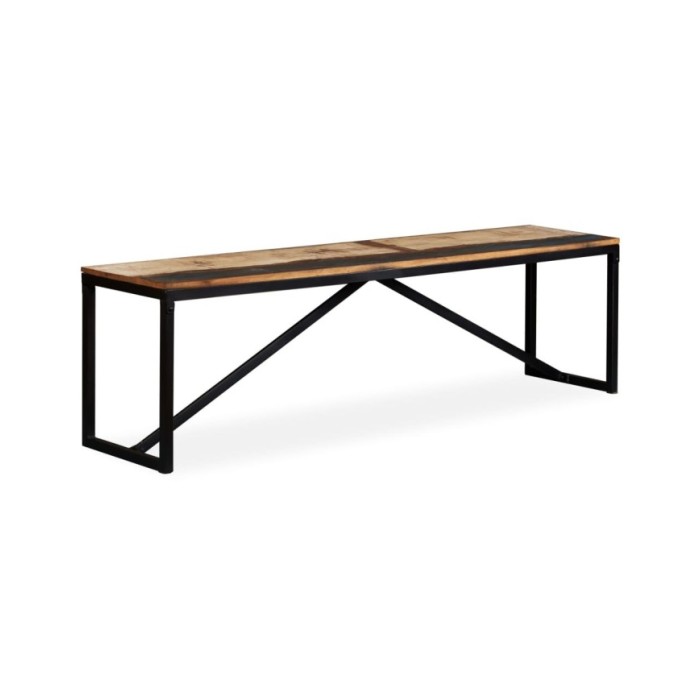 Banc Bois de récupération massif 160 x 35 x 45 cm