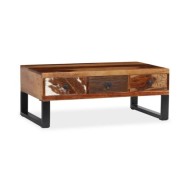Table basse Bois massif de Sesham 90 x 50 x 35 cm