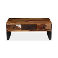 Table basse Bois massif de Sesham 90 x 50 x 35 cm