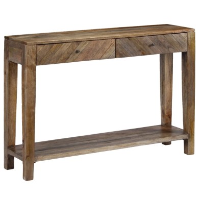 Table console Bois de manguier massif 118 x 30 x 80 cm