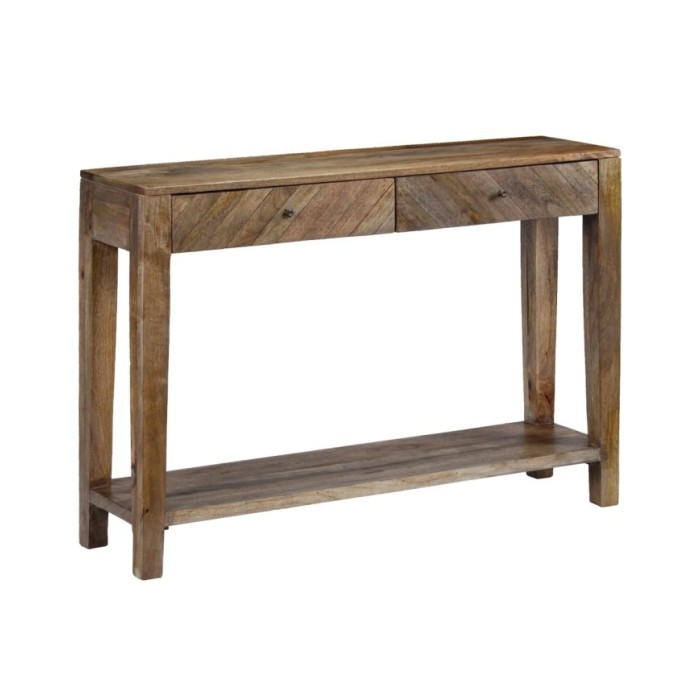 Table console Bois de manguier massif 118 x 30 x 80 cm