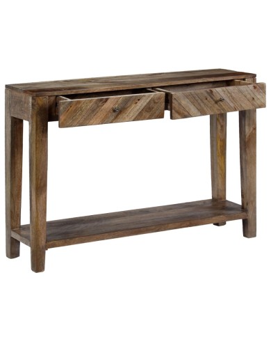 Table console Bois de manguier massif 118 x 30 x 80 cm