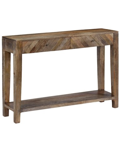 Table console Bois de manguier massif 118 x 30 x 80 cm