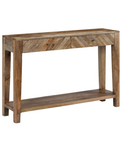 Table console Bois de manguier massif 118 x 30 x 80 cm