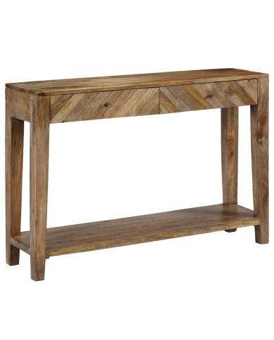 Table console Bois de manguier massif 118 x 30 x 80 cm