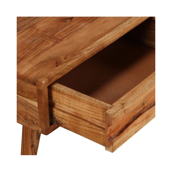 Table basse Bois massif avec tiroir sculpté 100 x 50 x 40 cm