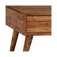 Table basse Bois massif avec tiroir sculpté 100 x 50 x 40 cm