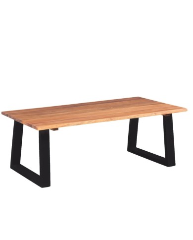 Table basse Bois d'acacia massif 110 x 60 x 40 cm