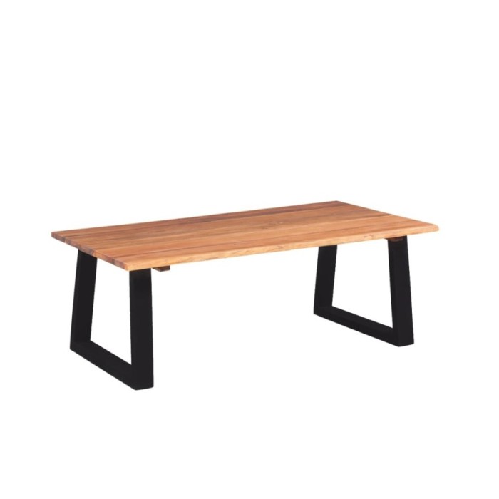 Table basse Bois d'acacia massif 110 x 60 x 40 cm