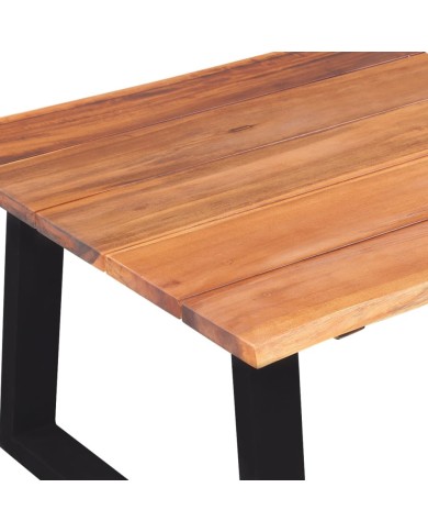 Table basse Bois d'acacia massif 110 x 60 x 40 cm