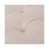 Banc Lin Bois massif 110 x 38 x 48 cm Blanc crème