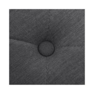 Banc Lin Bois solide 110x38x48 cm Gris foncé