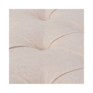 Banc Lin Bois massif 150 x 40 x 48 cm Blanc crème