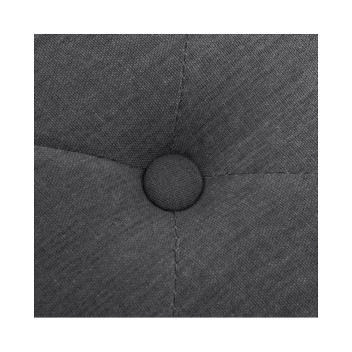 Banc Lin Bois solide 150x40x48 cm Gris foncé