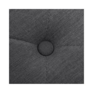 Banc Lin Bois solide 150x40x48 cm Gris foncé