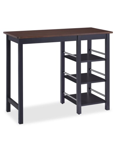 Assortiment de bar 3 pcs MDF Noir