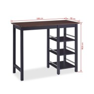 Assortiment de bar 3 pcs MDF Noir