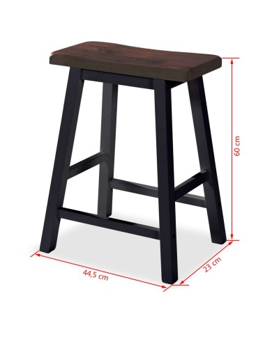 Assortiment de bar 3 pcs MDF Noir